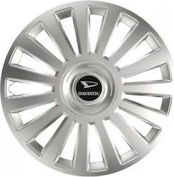 Versaco Car Hubcap Set with Daihatsu Emblem 13" 4pcs Silver