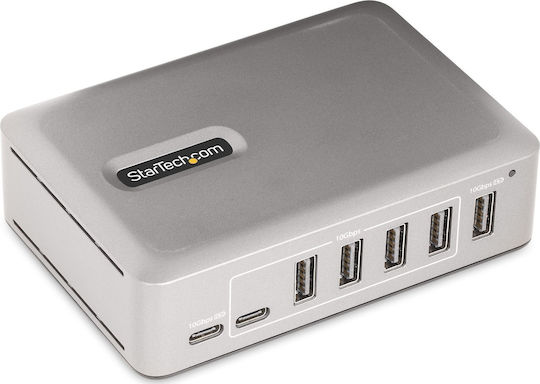 StarTech Hub 7 Θυρών USB 3.0 με σύνδεση USB-C Ασημί