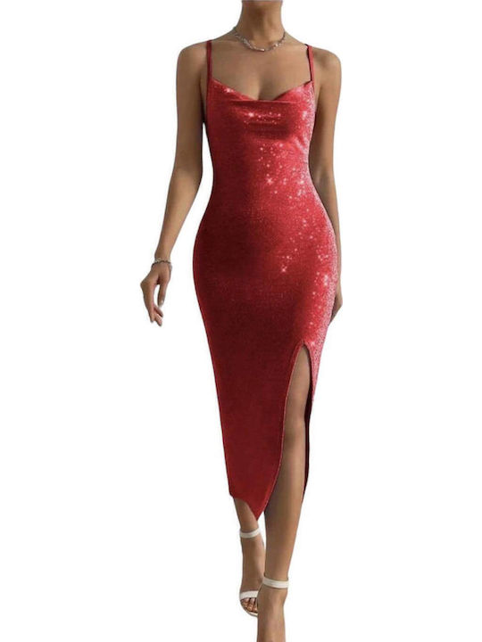 Woman's Fashion Dress Evening Red