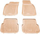 Sahler Set of Front and Rear Mats 4pcs Tray Type for Citroen C6 Audi A6 2004+ Beige