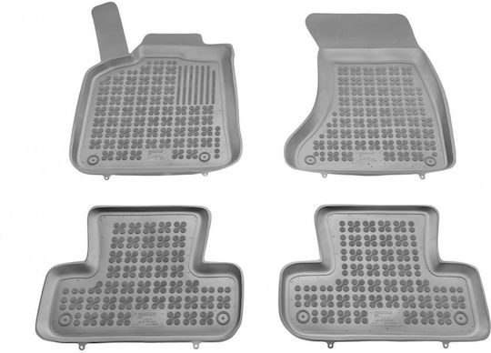 Sahler Set of Front and Rear Mats 4pcs Tray Type for Audi Q5 2008+ Gray