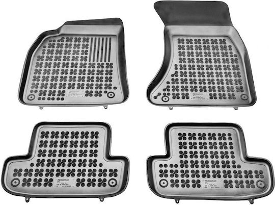 Sahler Set of Front and Rear Mats 4pcs Tray Type for Renault Coupe Mini Cabrio Audi A5 Hyundai Coupe 2007-2016 Black