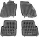 Sahler Set of Front and Rear Mats 4pcs Tray Type for Fiat Punto 2012+ Black