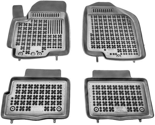 Sahler Set of Front and Rear Mats 4pcs Tray Type for Kia Soul 2009-2014 Black