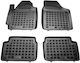 Sahler Комплект Предни и Задни Постелки Тип Скафак 4бр от Маркуч за Hyundai i10 2007-2014 Черен / Черно