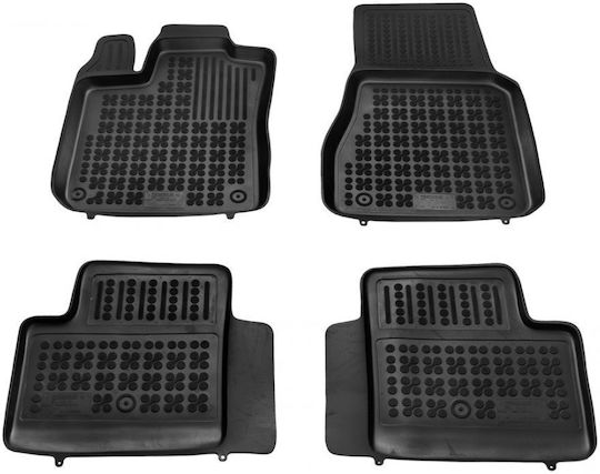 Sahler Set of Front and Rear Mats 4pcs Tray Type for Renault Twingo 2014+ Black