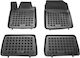 Sahler Set of Front and Rear Mats 4pcs Tray Type for Renault Twingo 2007-2014 Black
