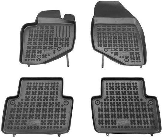 Sahler Set of Front and Rear Mats 4pcs Tray Type for Volvo S80 1998-2006 Black