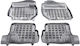 Sahler Set of Front and Rear Mats 4pcs Tray Type for Suzuki Jimny 2018+ Black