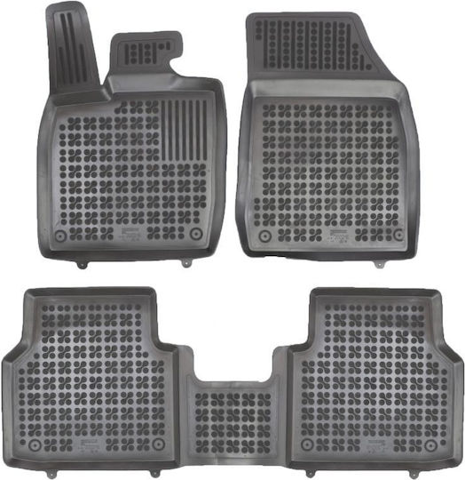 Sahler Set of Front and Rear Mats 4pcs Tray Type for Skoda Enyaq 2020+ Black