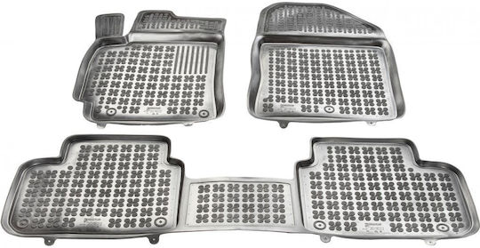 Sahler Set of Front and Rear Mats 4pcs Tray Type for Hyundai Elantra 2019+ Black
