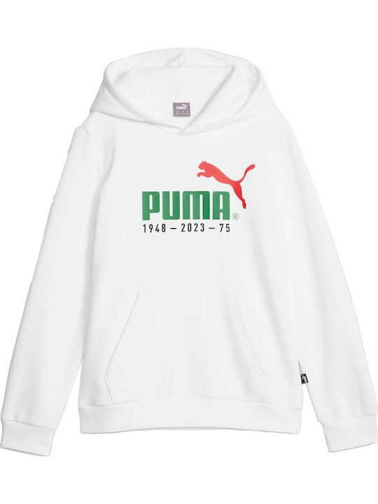 PUMA Παιδικό Φούτερ Λευκό