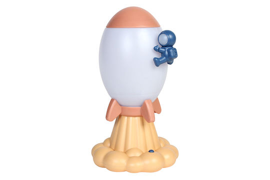 Keskor Lampă decorativă pentru copii Ufo Galben 12x12x22εκ.