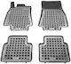 Sahler Set of Front and Rear Mats 4pcs Tray Type for Mercedes-Benz B Class 2005-2011 Black