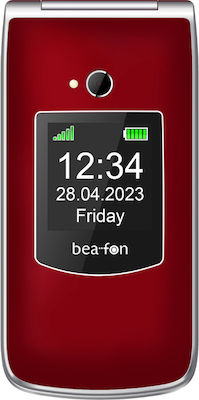 Bea-fon SL605 Dual SIM Handy mit Großen Tasten Rot