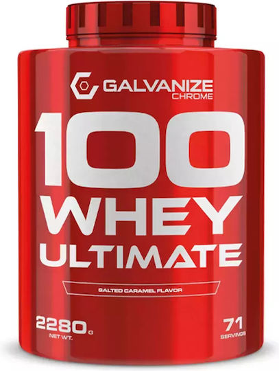 Galvanize Nutrition Chrome 100 Whey Ultimate Protein Whey with Flavor Salted Caramel 2.28kg