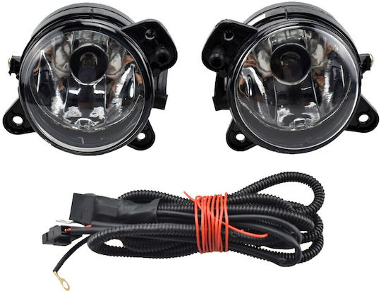 DLAA Round Headlights Car Skoda Fabia Volkswagen Polo 2pcs