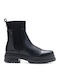 Ghete dama de piele Chelsea Negru