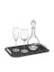 Novaker Glas / Metallisch Schwarz 3Stück