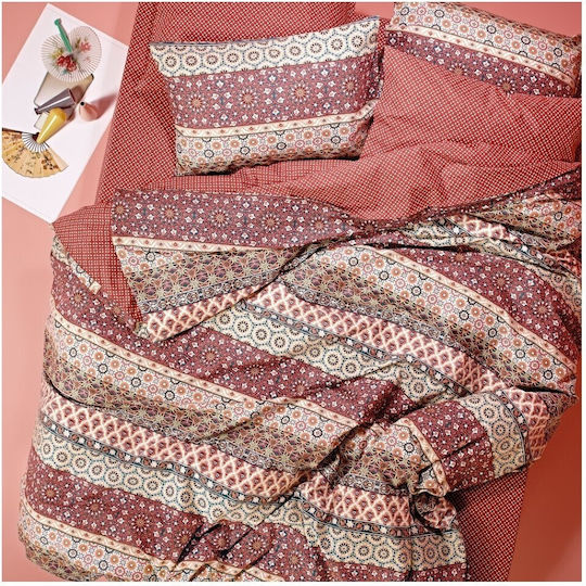 Kentia Bettbezug-Set Baumwolle Halb-Doppelbett mit Kissenbezug 180x240 Versus 17