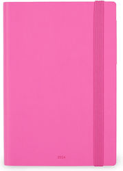 Legami Milano 12 Zilnic Agenda Pink 2024 12x18cm