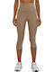 Women's Capri Training Legging Beige