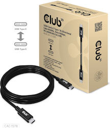 Club3D USB 4 Video USB-C male - USB-C 240W 2m (CAC-1578)