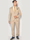 Men's Summer Suit Slim Fit Beige