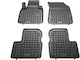 Sahler Set of Front and Rear Mats 4pcs Tray Type for Nissan Micra 2010-2016 Black