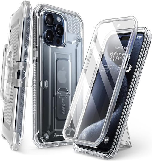 Supcase Unicorn Beetle Pro Umschlag Rückseite Silikon 2mm Transparent (iPhone 15 Pro)