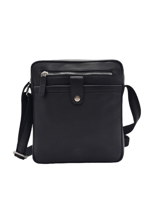 Piele Geantă pentru bărbați De umăr / tip crossbody Neagră