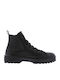 Chuck Taylor All Star Δερμάτινα Παιδικά Μποτάκια Μαύρα