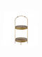 Palma Emporio Metallic Rectangular Decorative Tray 29x28x65cm