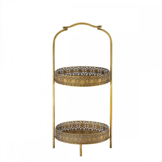 Palma Emporio Metallic Rectangular Decorative Tray 29x28x65cm