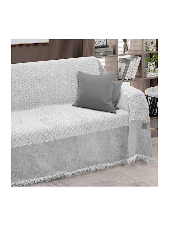 Lino Home Fotoliu Throw Angollo-winter 180x180cm Gri deschis