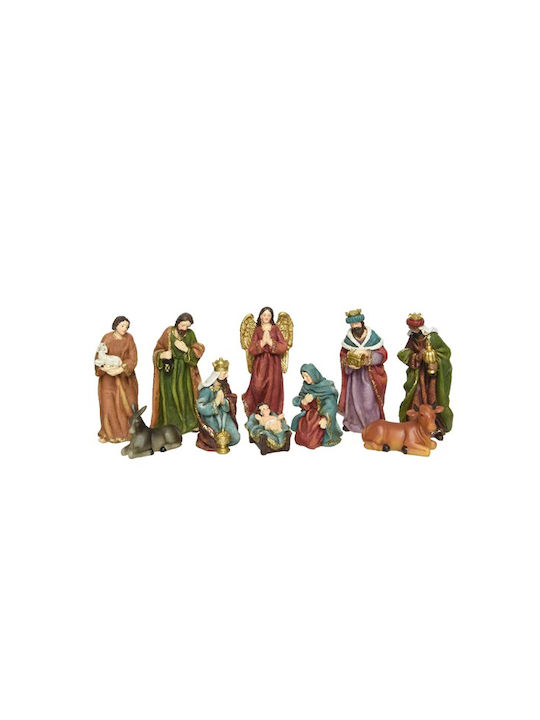 Kaemingk Weihnachtliche Kunststoff Figur Krippe Länge 7cm