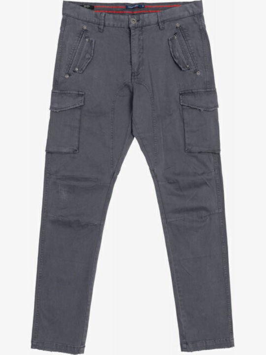 Gianni Lupo Men's Trousers Cargo Grey