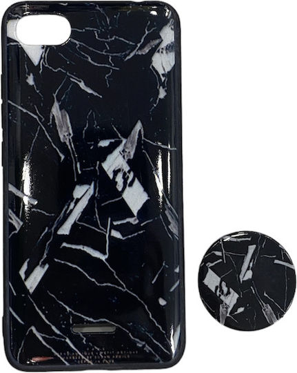 Pop Holder Back Cover Σιλικόνης Μαύρο (Redmi 6a)