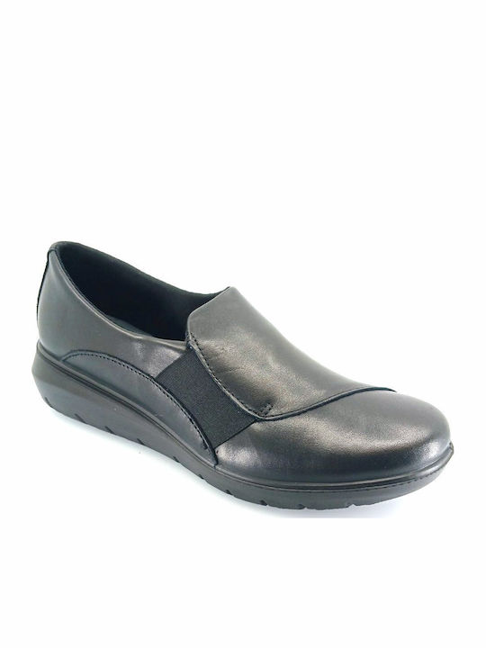 Anatomic Women's Leather Black Slip-Ons