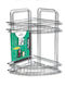 Newest Montat pe perete Raft Baie Inox 32x19.5x19.5cm Argintie