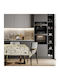 Das Home Runner 0721 Cream, Black 45x140cm
