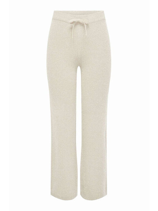 Only Women's Fabric Trousers Beige