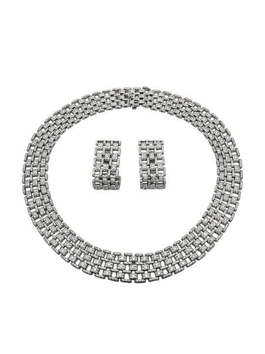 Savvas Design Jewelry Set from White Gold