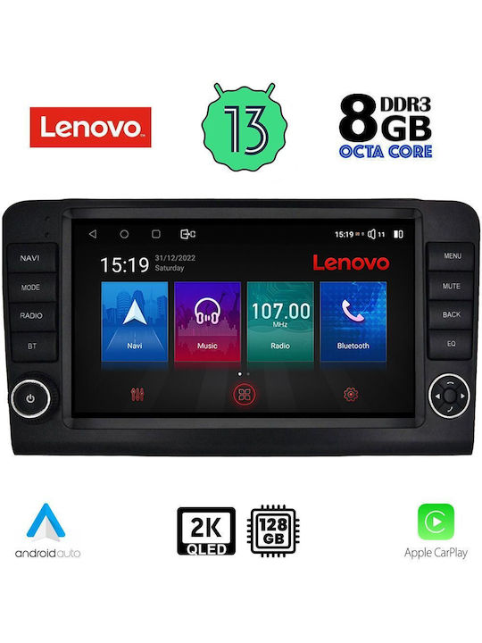 Lenovo Car-Audiosystem für Mercedes-Benz Maschinelles Lernen 2005-2011 (Bluetooth/USB/AUX/WiFi/GPS/Apple-Carplay/Android-Auto) mit Touchscreen 9"
