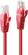 Lindy S/FTP Cat.6 (Gigabit) Καλώδιο Δικτύου Ethernet 2m Κόκκινο