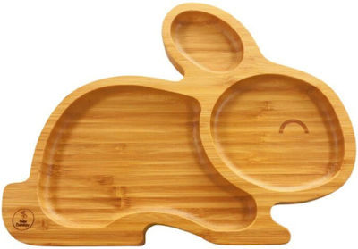 Baby Donkey Feeding Set made of Bamboo with Non-Slip Base Multicolour 3pcs for 6+ months