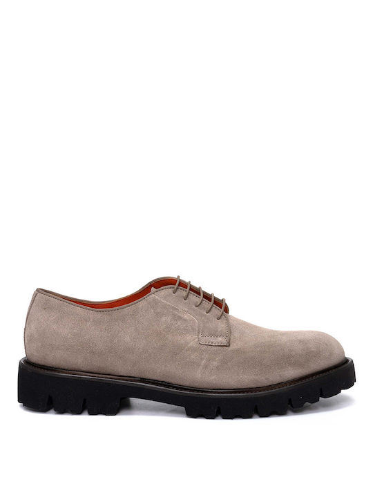 Perlamoda Suede Ανδρικά Oxfords Γκρι