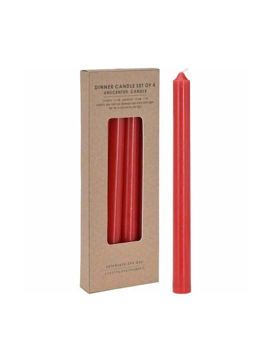 Koopman Scented Candle Taper Red 1pcs