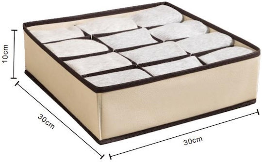 Tpster Drawer Organizer in Beige Color 30x30x10cm