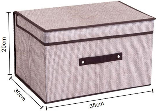 Tpster Fabric Storage Box with Lid 35x30x20cm